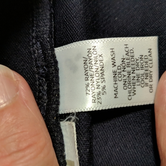 Loft Women's Navy Stirrup Dress Pants Size 2 - Picture 8 of 8